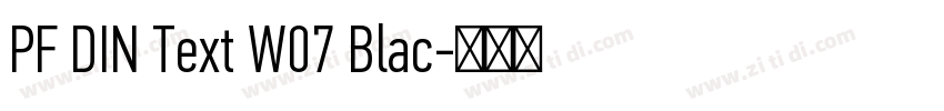 PF DIN Text W07 Blac字体转换 PF DIN Text W07 Blac字体转换